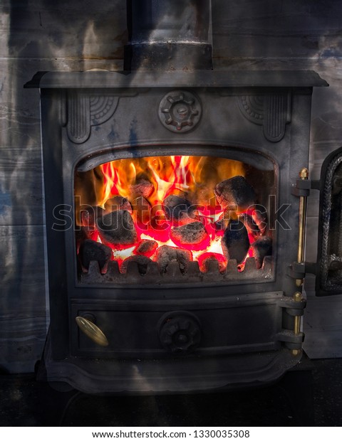 Smokeless Coaland Log Burner Firemade Cast Stock Photo Edit Now