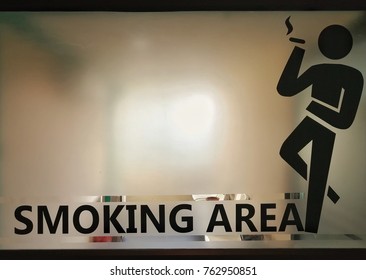 Smoking Area At Snooker Club , Bangkok,Thailand