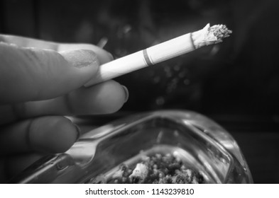 Smoking Cigarette On Ashtray Stock Photo 1143239810 | Shutterstock