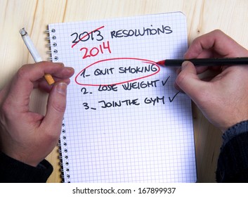 Smoking Man Last Years New Year Resolution List Failed