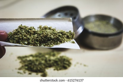 Smoking Marijuana Joint