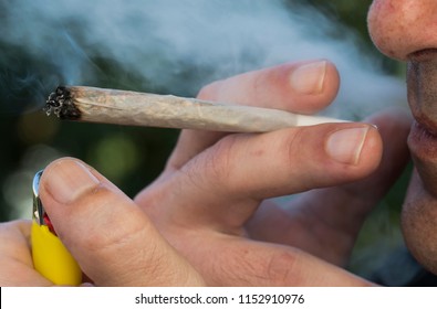 Smoking marijuana (weed, cannabis) 