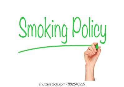 Smoking Policy, Induction Training Headlines Concept.