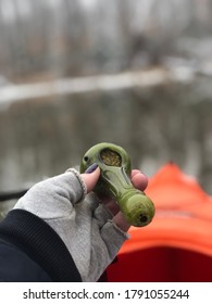 Smoking Pot Outside While
Kayaking 