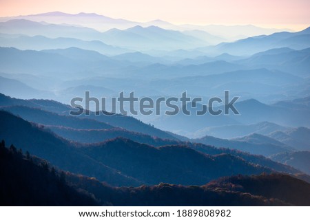 Smoky Layers Upon Layers in late autumn in the Smokies