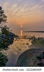 Smoky Sky At The Pier In Des Mooines, Washington.