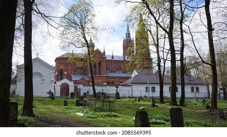 Smolensk - Russia - May 7 2021: Parish of the Immaculate Conception of the Blessed Virgin Mary of the Roman Catholic Church 