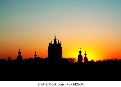 Smolny Cathedral In St. Petersburg, Russia. Architect Francesco Bartolomeo Rastrelli
