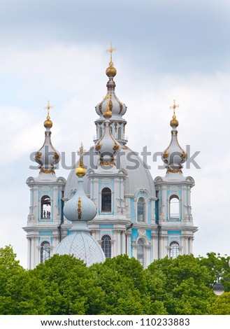 Smolnyi  cathedral (Smolny Convent) St. Petersburg