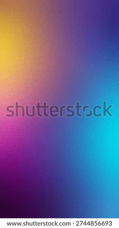 Smooth abstract gradient blending warm yellow, pink, purple, and cool blue hues, creating a soft, ethereal background effect.