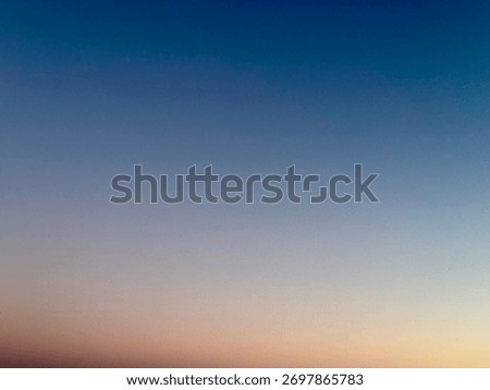 Smooth Blue to Orange Sky Gradient. 