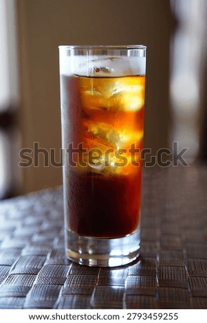 Smooth Cold Brew Coffee Beverage with Golden Cream Texture