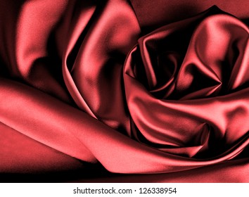 Smooth Elegant Dark Red Satin Background.