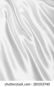 Smooth Elegant White Silk Or Satin Texture Can Use As Wedding Background