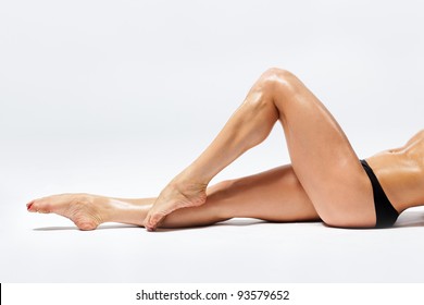 Female legs muscular FEMWIN Female