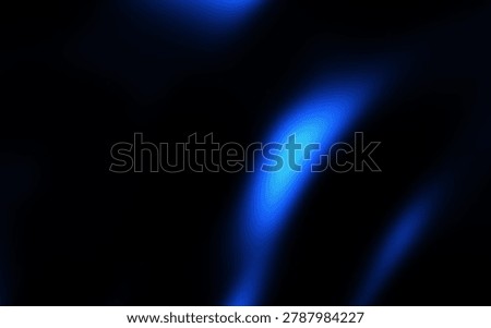 Smooth flowing abstract gradient with deep blue and violet hues on black backdrop