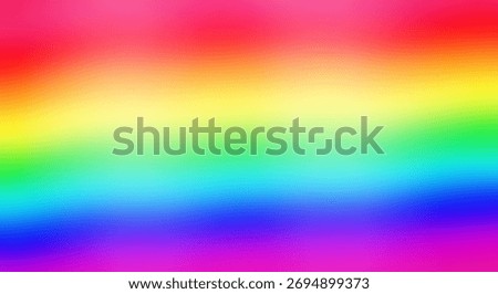 Smooth gradient display features the full spectrum of visible light colors across the frame