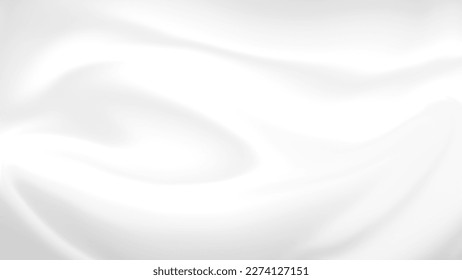 Smooth pleated cream or silk cloth-like background material. - Shutterstock ID 2274127151