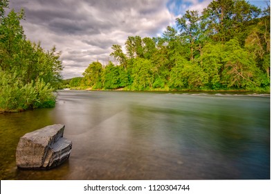 Smooth Rogue River Gold Hill Oregon - Shutterstock ID 1120304744