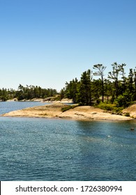 Smooth Rounded Rocks In Georgian Bay Of Lake Horon 