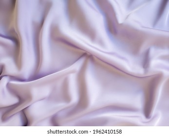 Smooth Silk Satin Fabric, Lilac Low Contrast Background