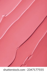 Textura de manchas suaves de lápiz labial rosa o fondo de pintura