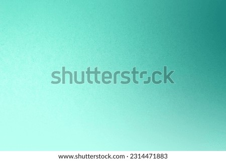 Smooth Soft teal or turquoise gradation with light pale blue green blended color paint on environmentally friendly cardboard box blank paper texture background with space design minimal style