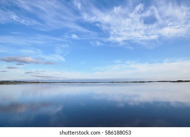 Smooth surface under blue sky