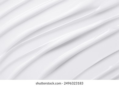 Smooth White Cream Texture Background - Skincare and Cosmetic Product Design - White lotion beauty skincare cream - Powered by Shutterstock