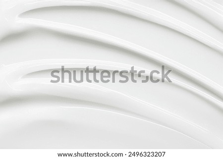 Smooth White Cream Texture Background - Skincare and Cosmetic Product Design - White lotion beauty skincare cream
