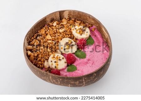 Similar – Image, Stock Photo Wild berries smoothie bowl