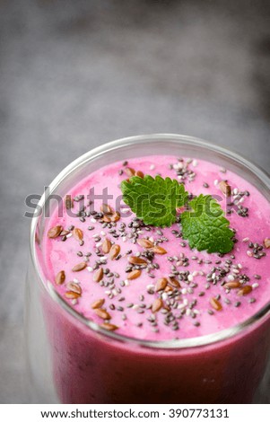 Similar – Image, Stock Photo Wild berries smoothie bowls