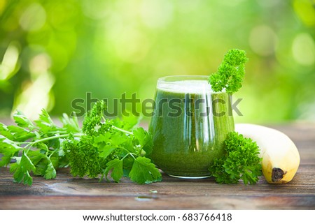Smoothies of celery