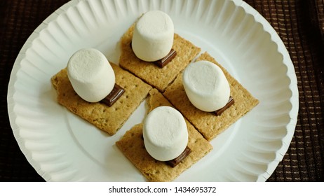 Smores On Plate  Object Overhead