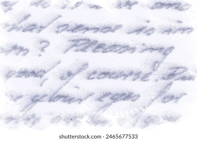 Smudged part of a handwritten text