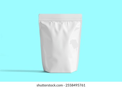 Snack Pouch Mockup On Solid Color Background
