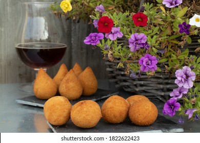 Snack Time In The Garden With Brazilian Typical Street Food, Afternoon Outdoors