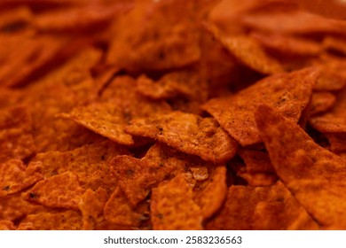 Snacks Doritos close-up bright orange snacks Tip Snacks Snacks with pepper Fire snack