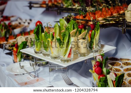 Snacks on the table