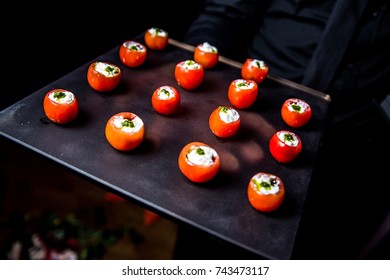 Snacks on the tray
