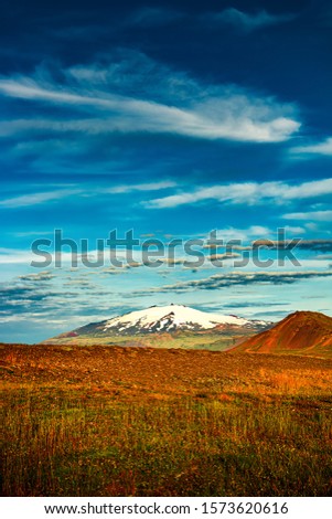 Similar – Image, Stock Photo Iceland | twisted basalt formations