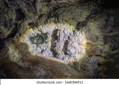 Snaefellsness National Park In Iceland Lava Magma Cavern Lava Tube Stalactites