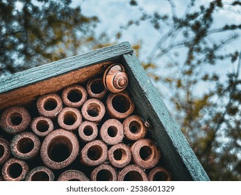 A Snail shell blue art  - Powered by Shutterstock