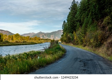 Snake River, Idaho, USA. Major River Of The Greater Pacific Northwest Region In The United States. At 1,078 Miles Long, It Is The Largest Tributary Of The Columbia River.