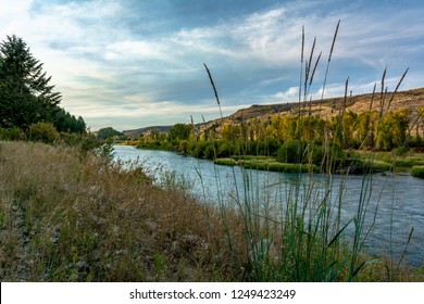 Snake River, Idaho, USA. Major River Of The Greater Pacific Northwest Region In The United States. At 1,078 Miles Long, It Is The Largest Tributary Of The Columbia River.