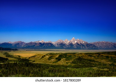 Snake River Valley And The Grand Teton Range