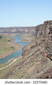 Snake River Valley In Idaho