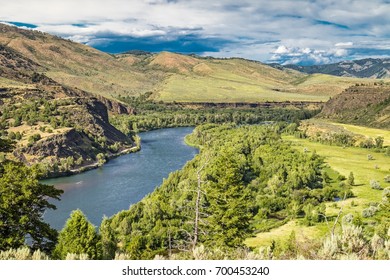 Snake River Valley In Idaho