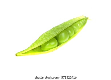 Snap Peas, Pisum Sativum Var. Macrocarpon Also Known As Sugar Snap Peas, Are A Cultivar Group Of Edible-podded Peas.