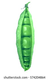 Snap Peas, Pisum Sativum Var. Macrocarpon Also Known As Sugar Snap Peas, Are A Cultivar Group Of Edible-podded Peas.